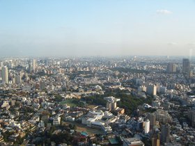 Day #2: A view over Tokyo, heading north-east