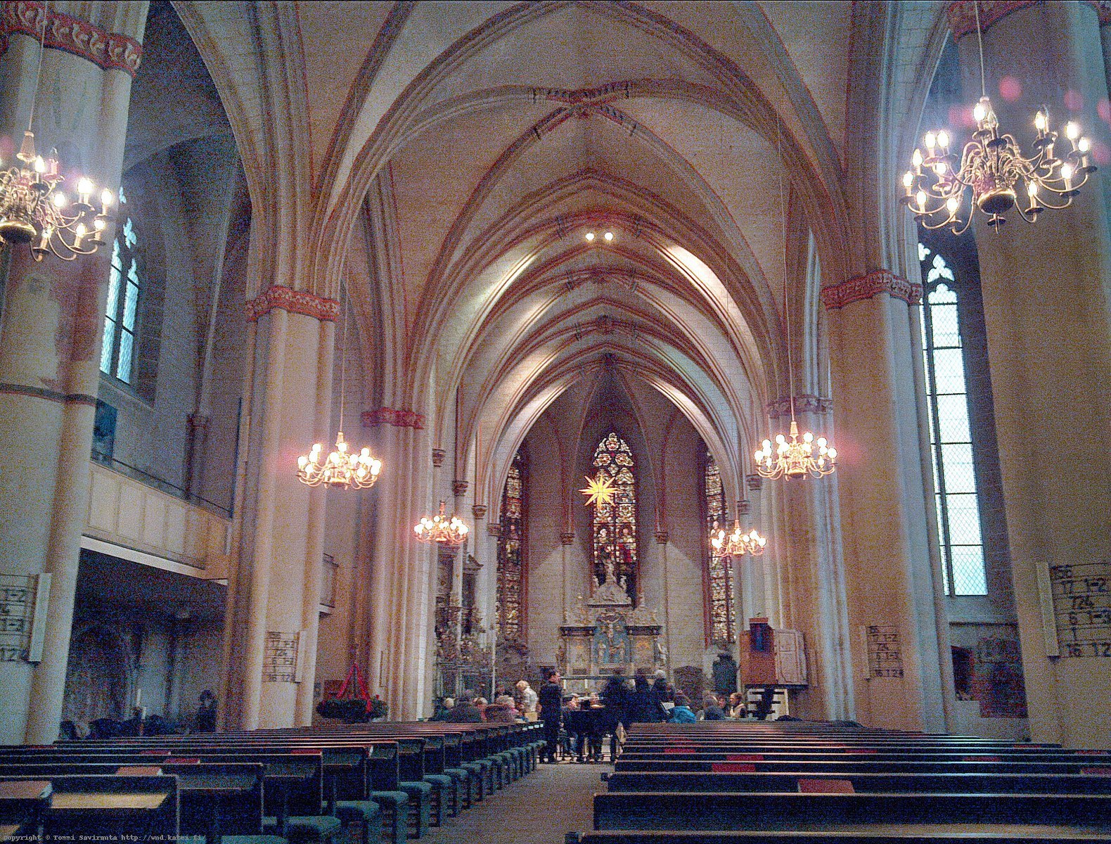 Inside St. Marien's church