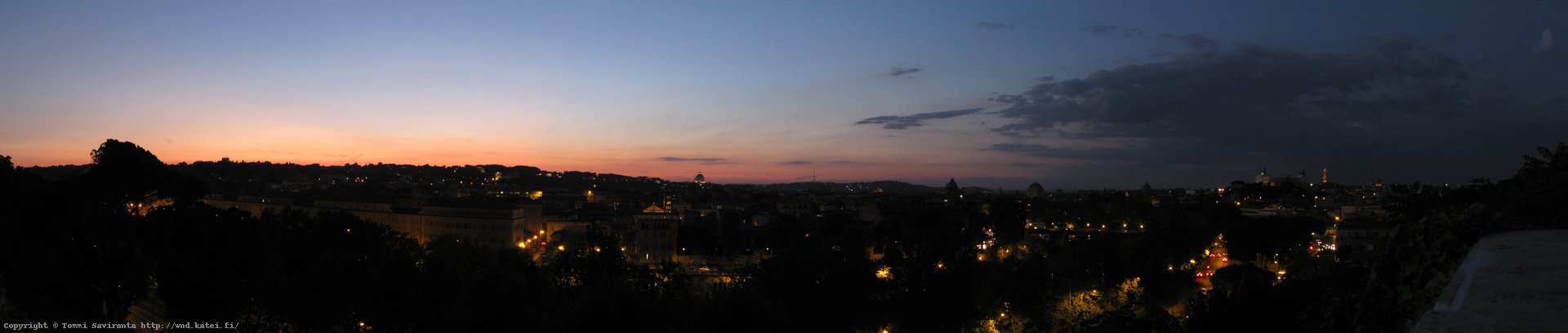 Day #5: Nightly panorama over Rome