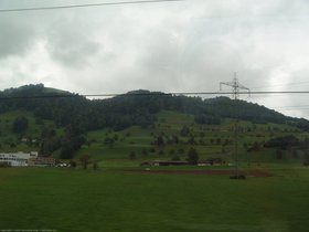 Day #1: First glimpse at Swiss landscape
